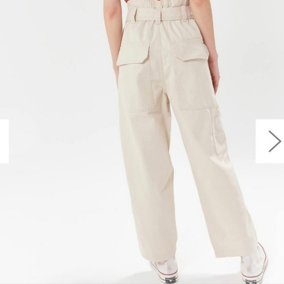 BDG Urban Outfitters Women's Umber Tie-Front Paper Bag High Waist Pants Sz Med. - Picture 2 of 12